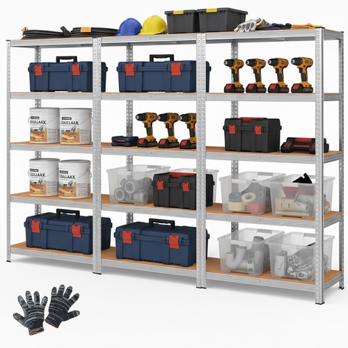 Tier metal shelf storage - 5,