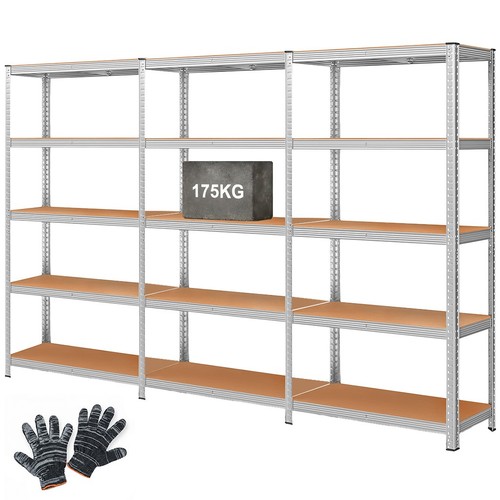 Tier metal shelf storage - x,
