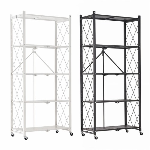 Tier foldable metal shelving - foldable,