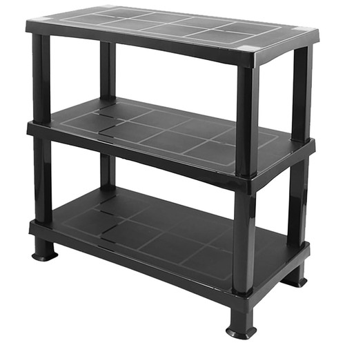 Tier plastic shelving unit - plastic,
