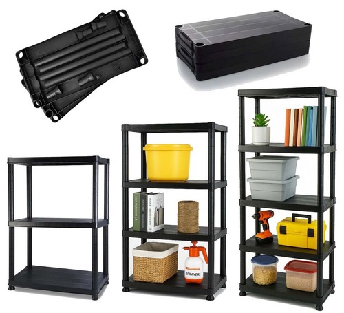 Tier plastic shelving - plastic,